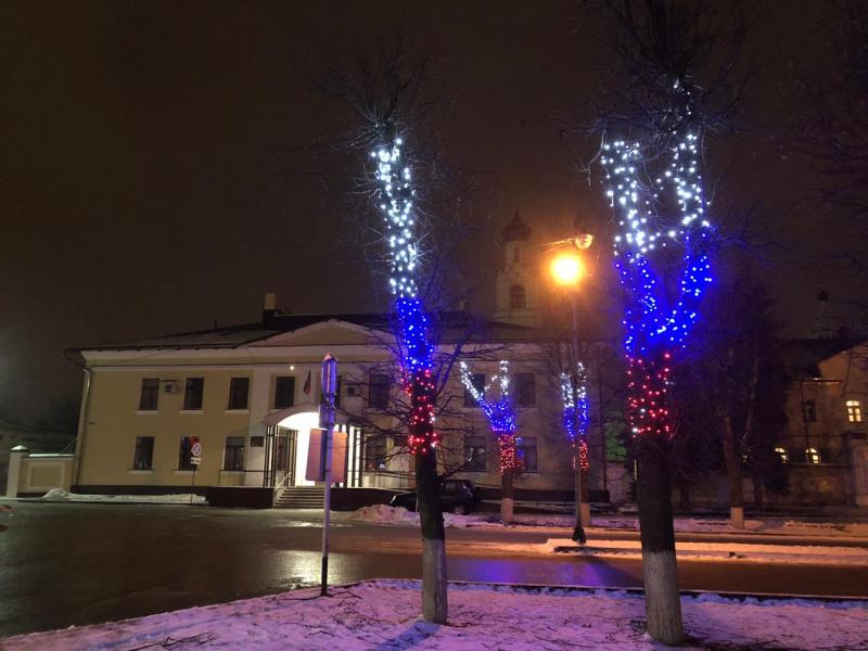 Иван Янин: Энергетики Владимирэнерго украсили улицы Киржача праздничной подсветкой