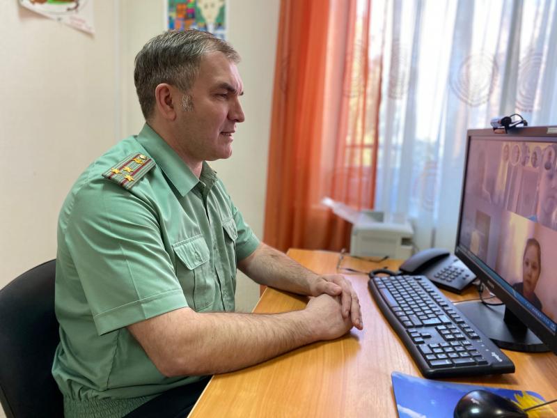 Офицер Управления Росгвардии по Республике Коми принял участие в открытии месячника спортивно-патриотической работы в онлайн-формате