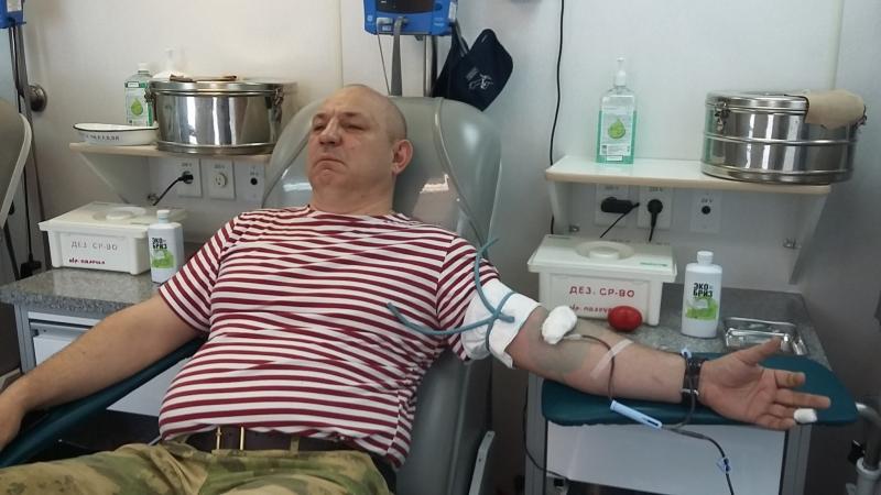 В Пензе военнослужащие Росгвардии стали донорами крови