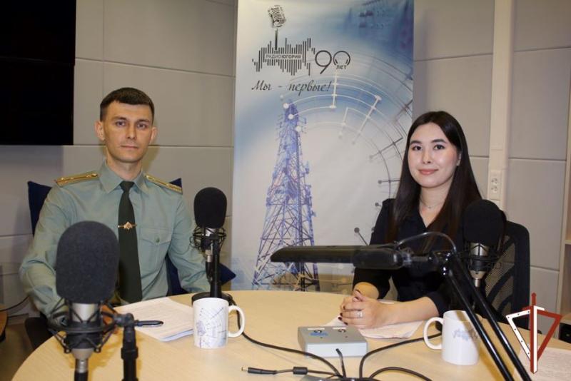 Представитель медицинской службы Росгвардии принял участие в радиопрограмме государственной телерадиокомпании «Югория»