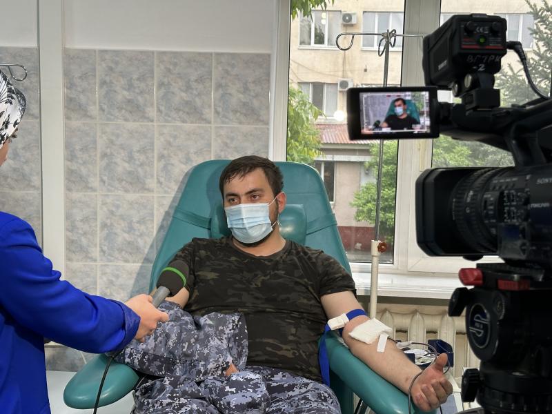Росгвардейцы поддержали всероссийскую донорскую акцию в Ингушетии