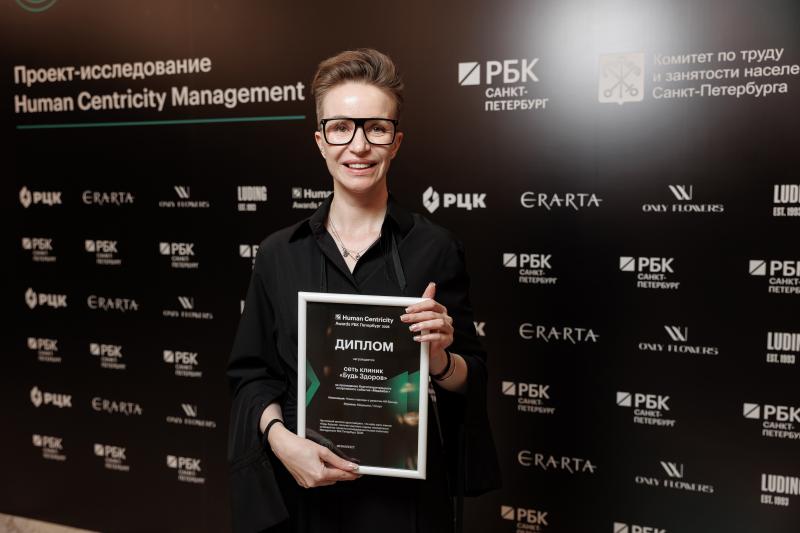 Сеть клиник «Будь Здоров» - финалист проекта Human Centricity Awards РБК Петербург 2025